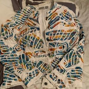 Chico’s summer sunset jacket!